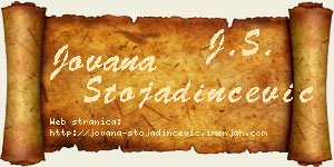 Jovana Stojadinčević vizit kartica